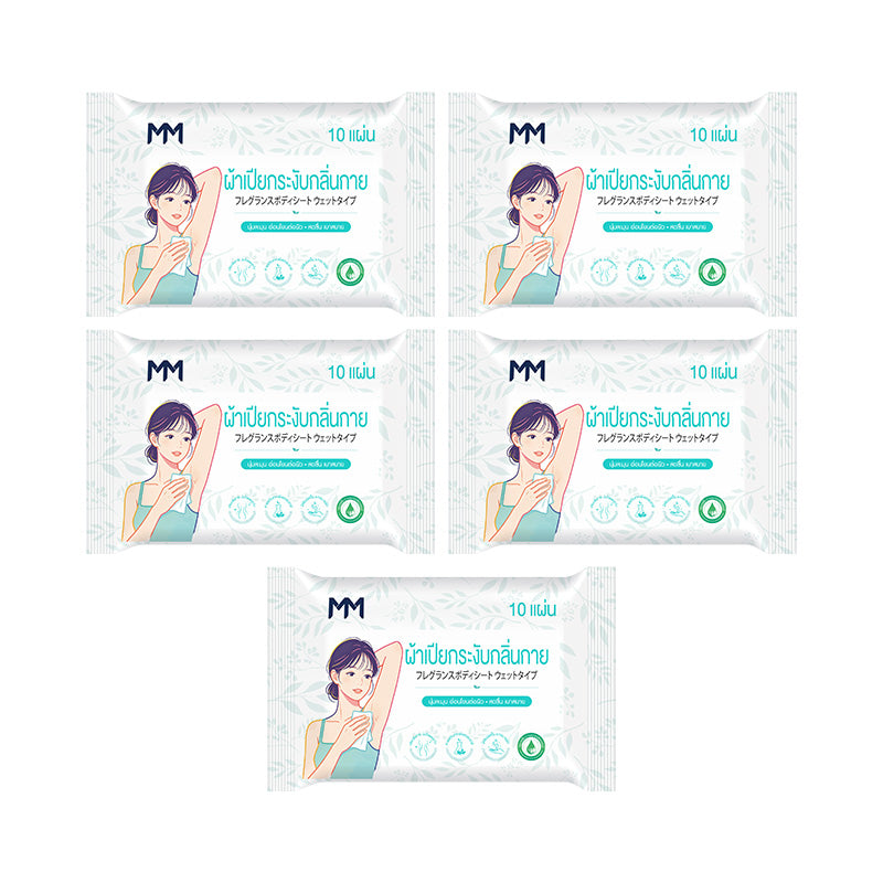 Refreshing Antiperspirant Scented Wipes